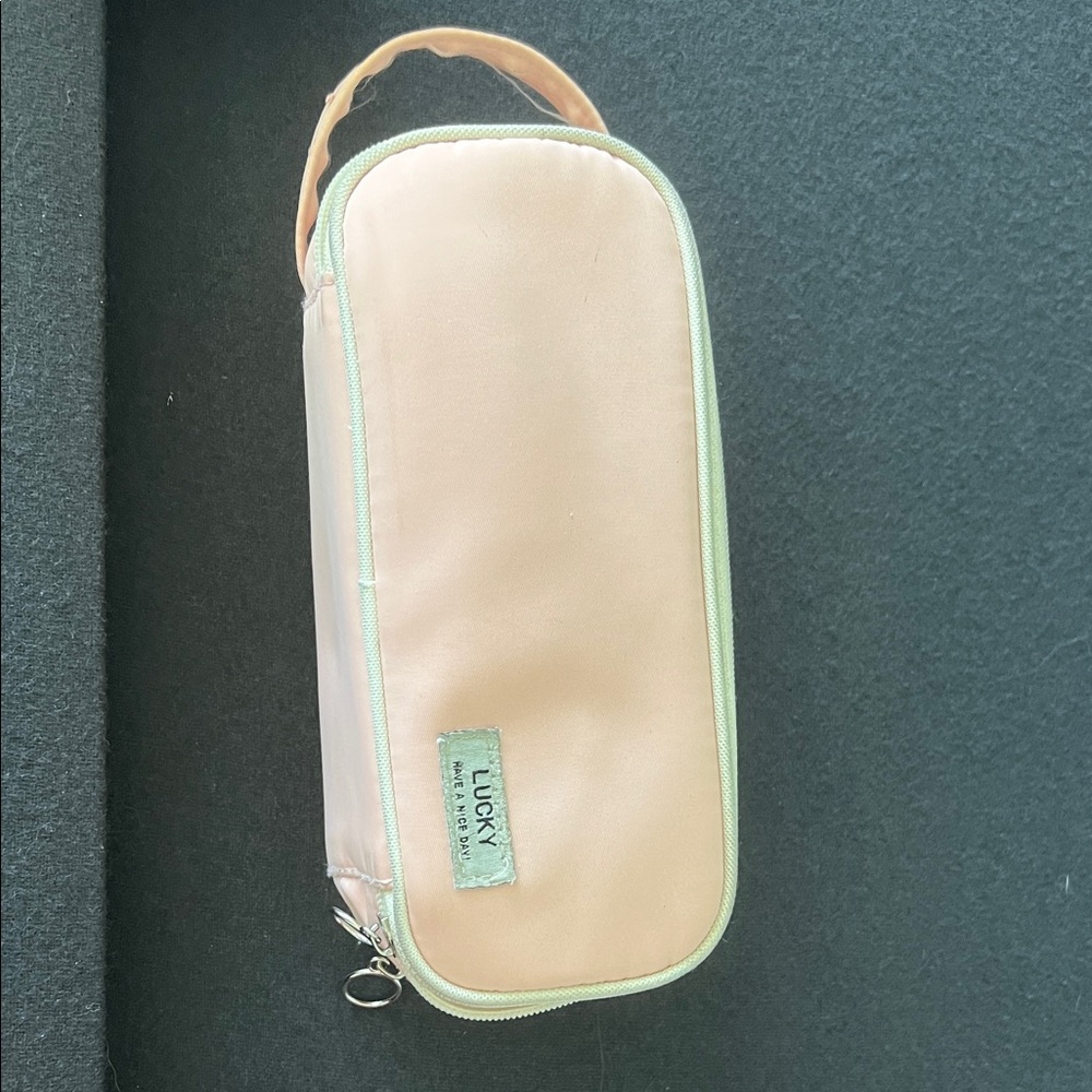 Lucky Brand Pink and Mint Kids Accessory Bag